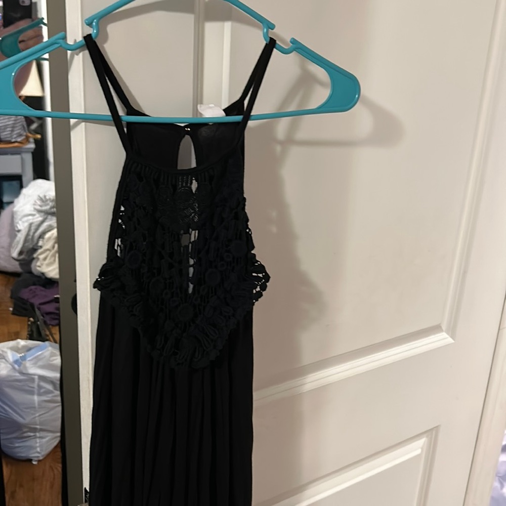 Black long maxi dress